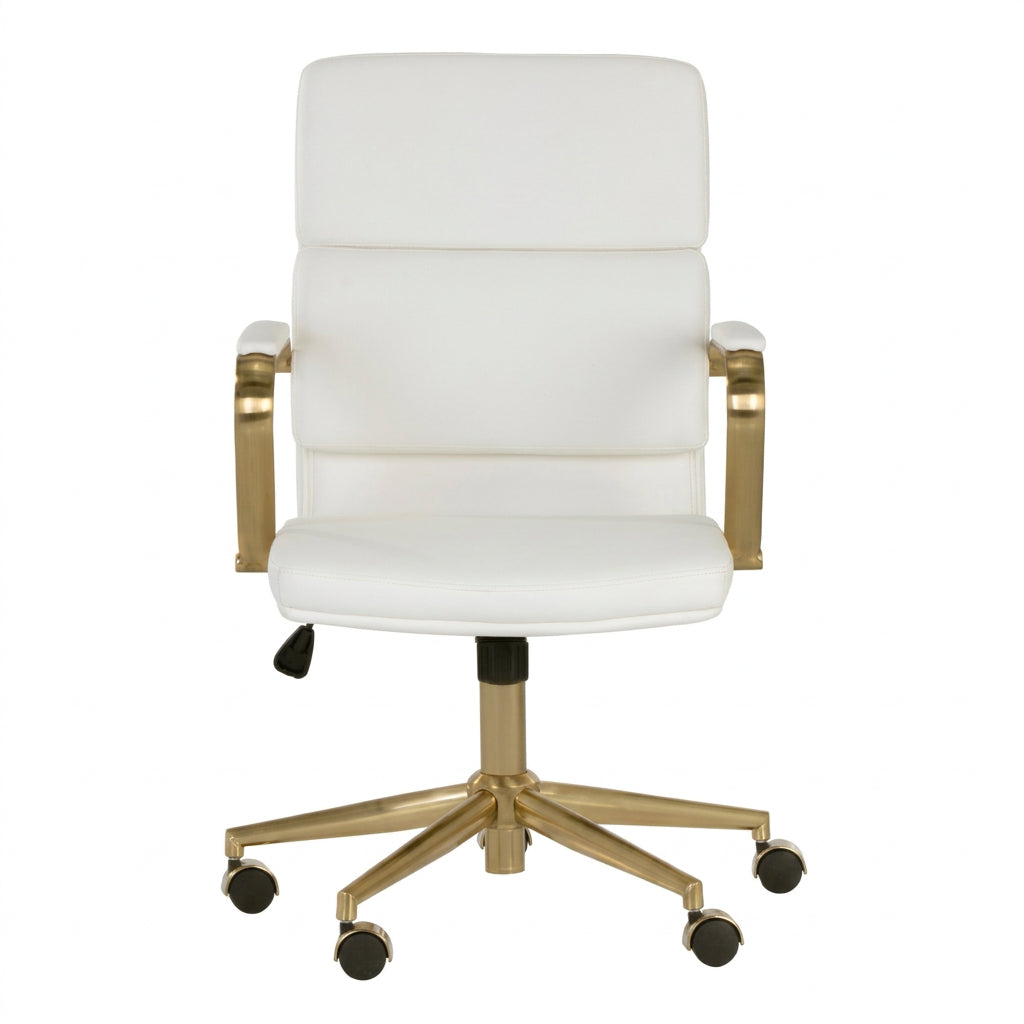 Gold Frame Upholstered Office Chair by Splendido Kleo