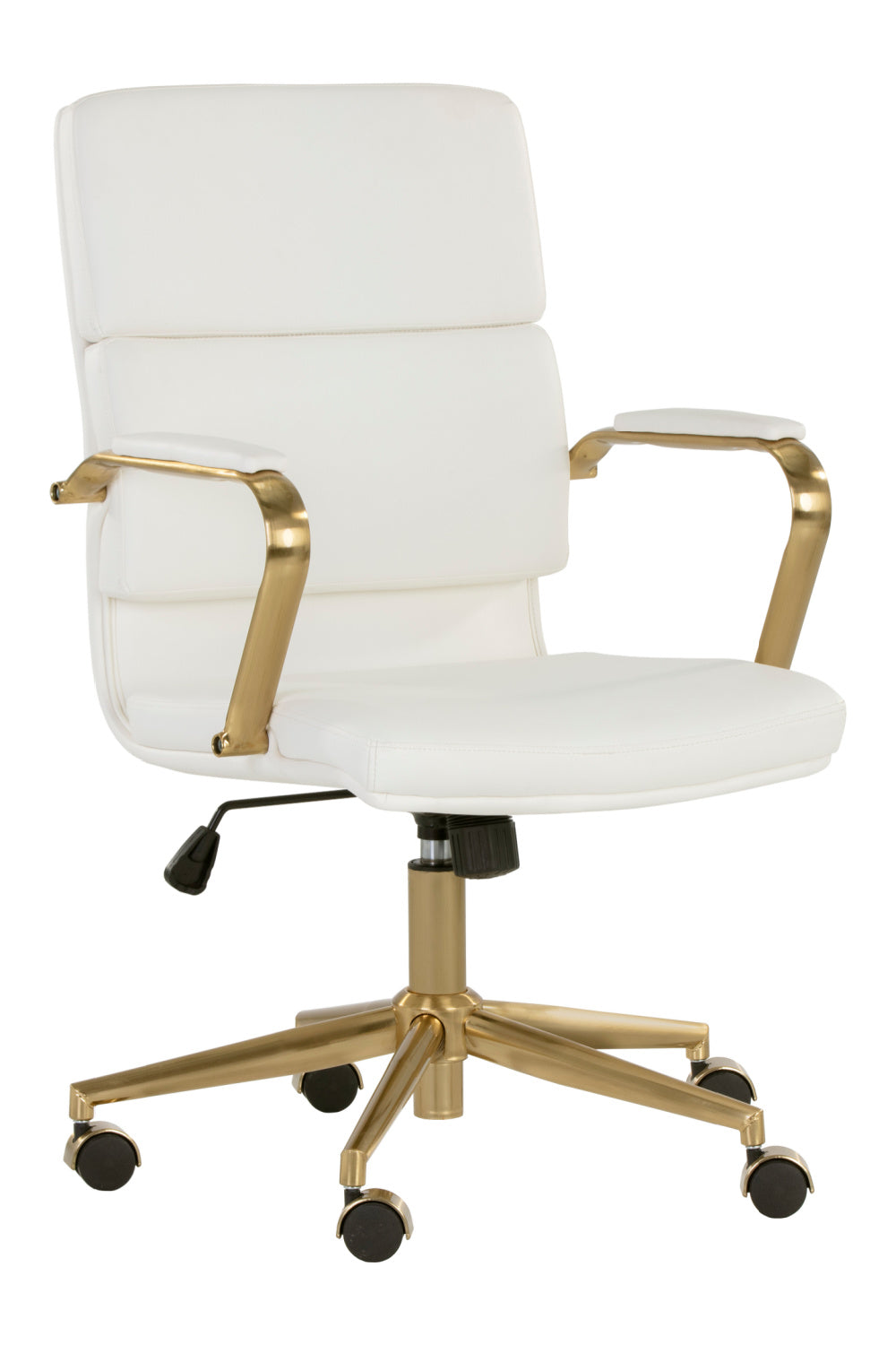 Gold Frame Upholstered Office Chair by Splendido Kleo, alternate view 3
