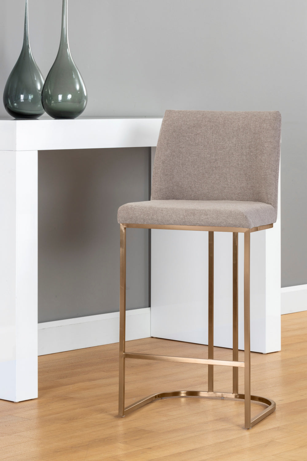 Modern European furniture - Cantilevered Fabric Counter Stool - www.oroa.com