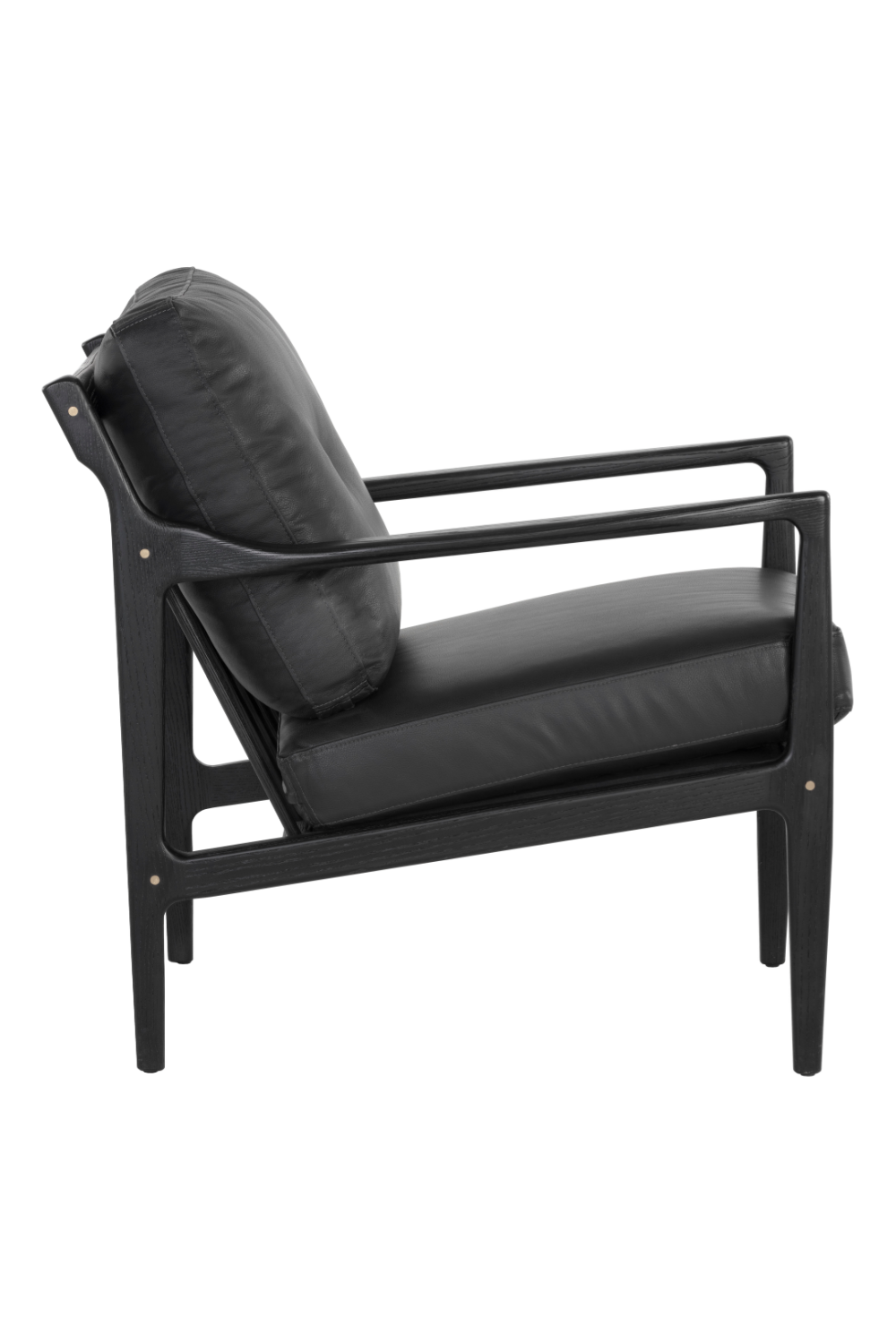 Button-Tufted Leather Lounge Chair by Splendido Gilmore Accent Chair, alternate view 16