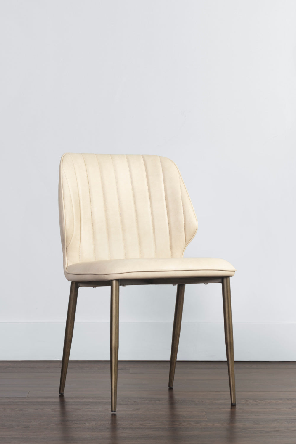Channeled Leather Look Dining Chairs (2) by Splendido Clinton, alternate view 8