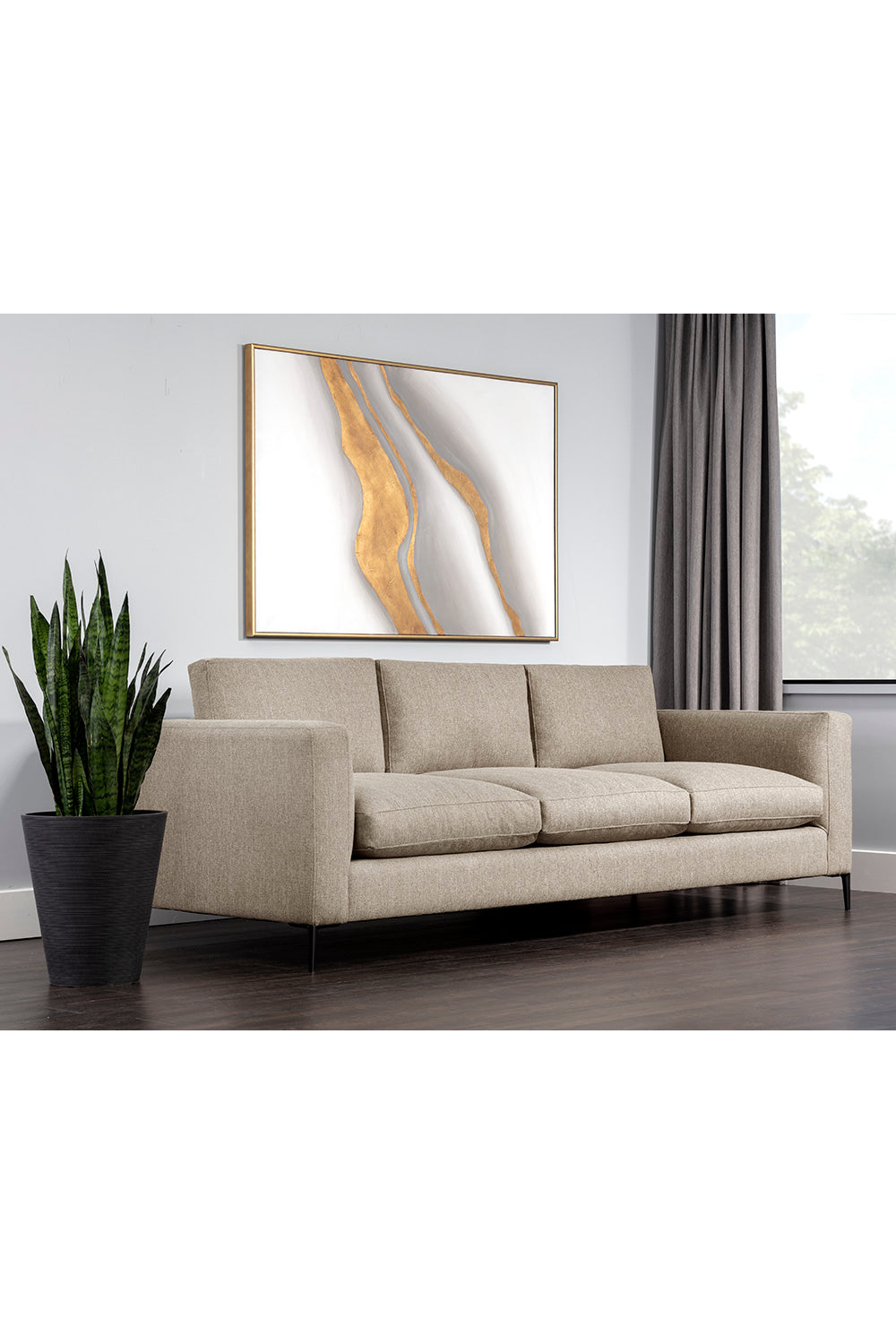 Fabric Sofa with Reversible Cushions by Splendido Byward, alternate view 7