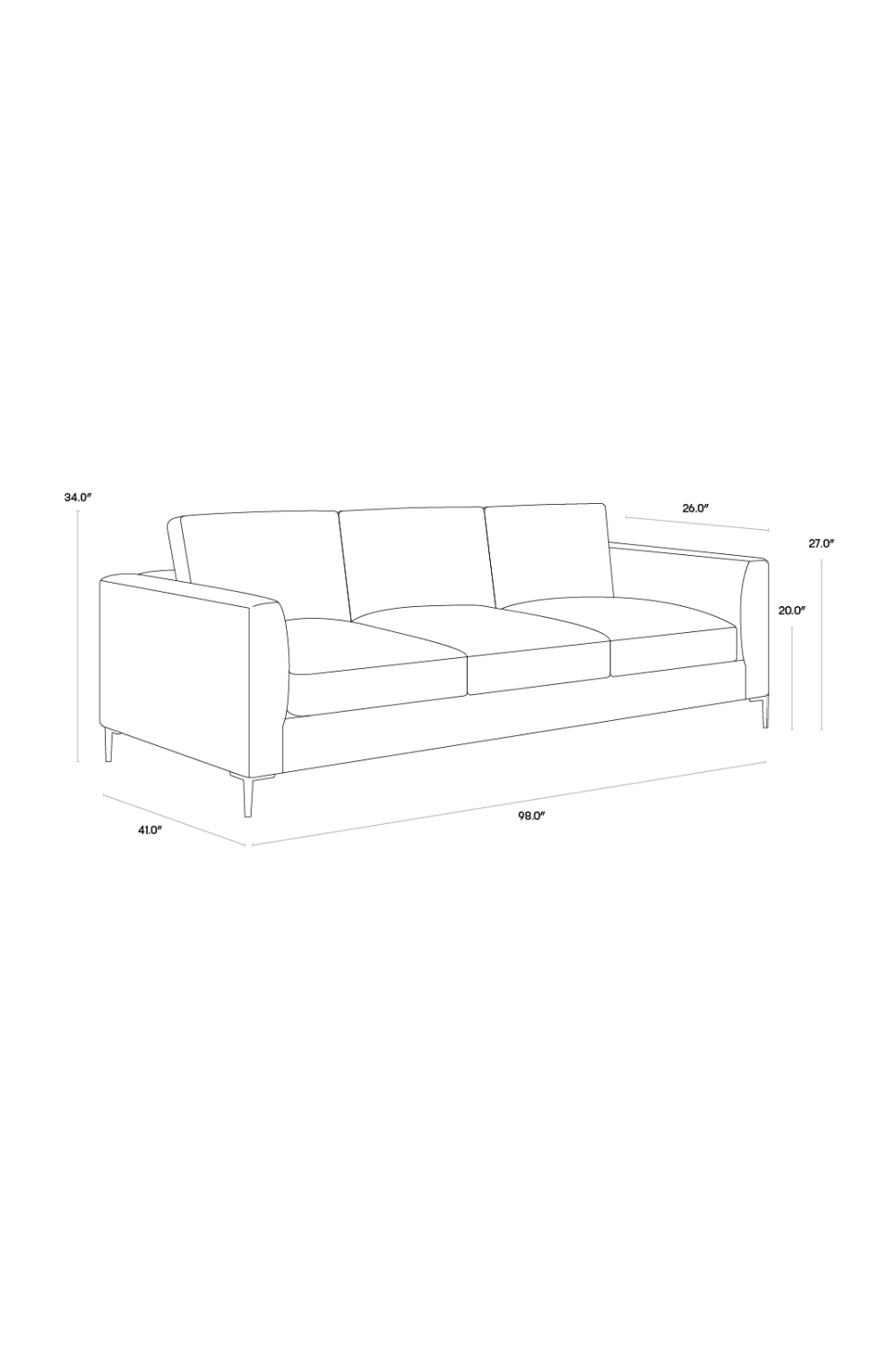 Fabric Sofa with Reversible Cushions by Splendido Byward, alternate view 8
