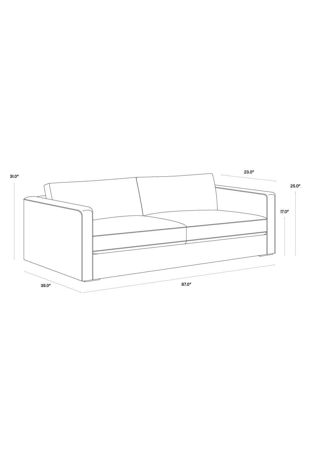 Classic Transitional Sofa by Splendido Adrian, alternate view 7