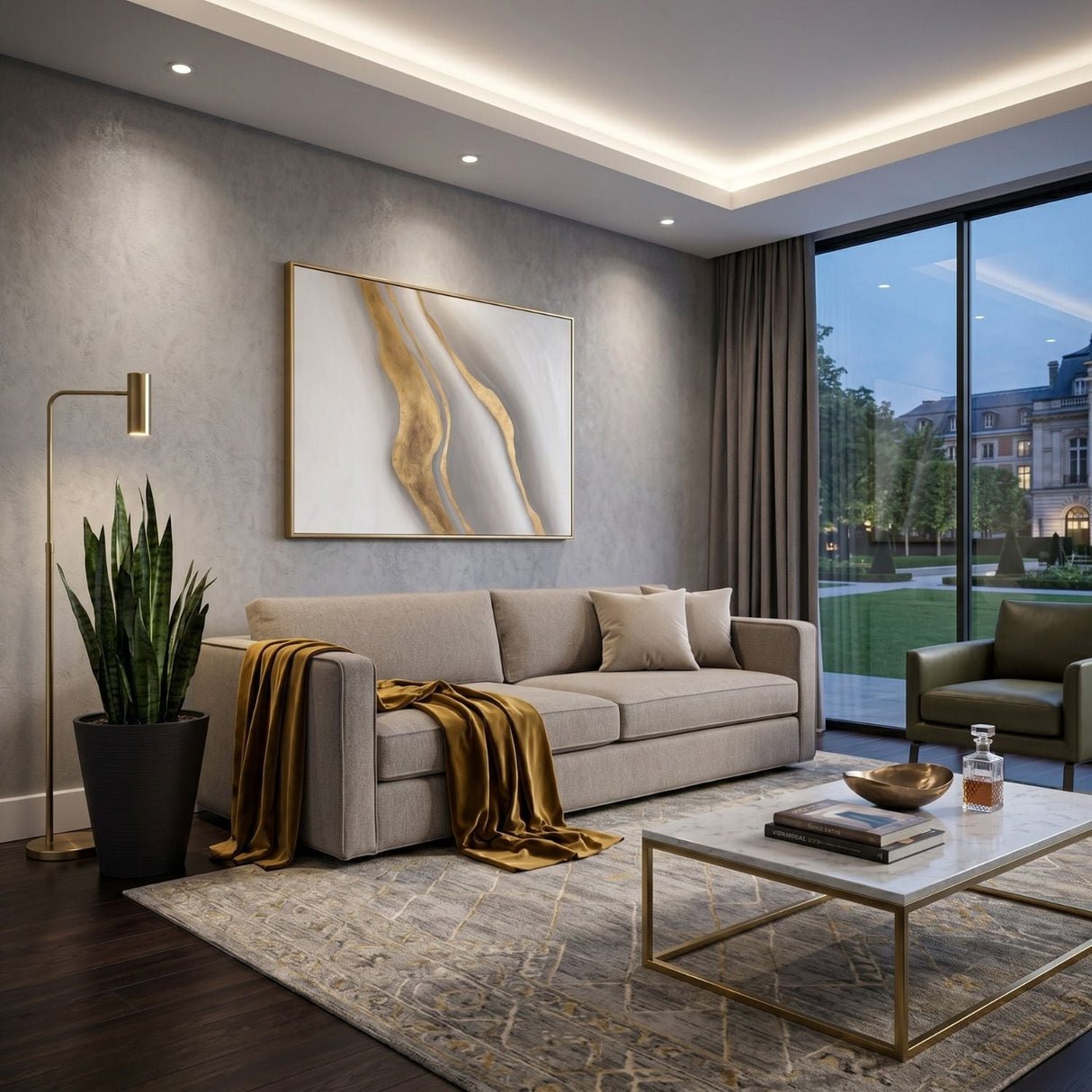 Classic Transitional Sofa by Splendido Adrian, alternate view 2