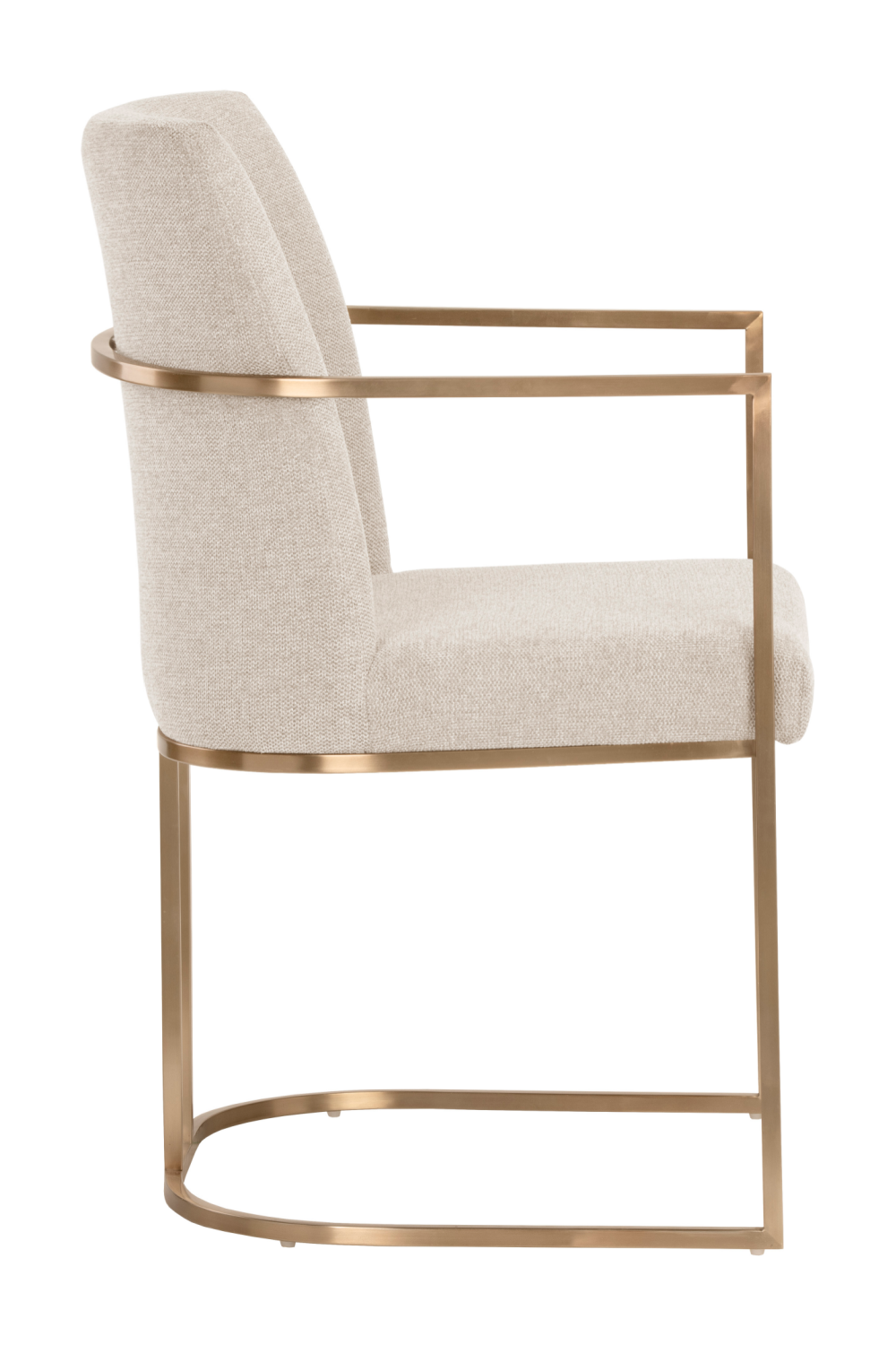 Antique Brass Framed Dining Armchair by Splendido Rayla Dining Chair, alternate view 4