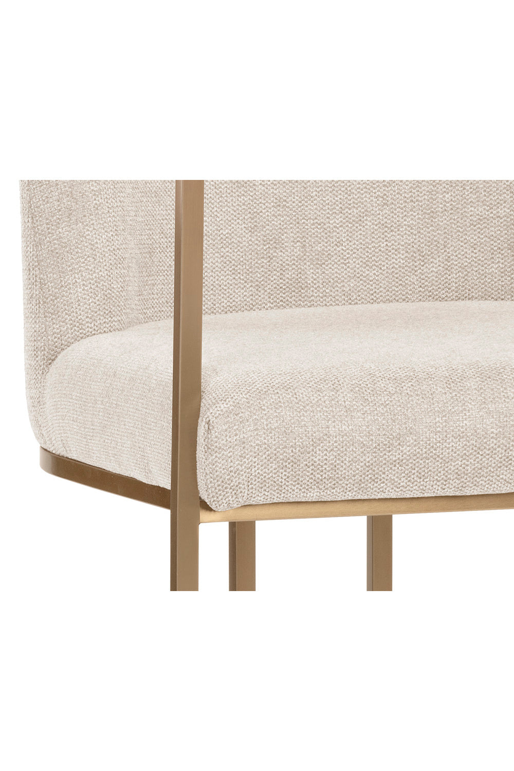 Antique Brass Framed Dining Armchair by Splendido Rayla Dining Chair, alternate view 8
