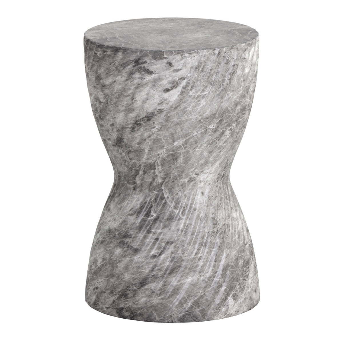 Gray Hourglass Indoor/Outdoor End Table | Splendido Cara