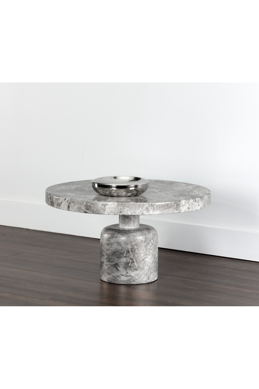 Gray Marble-Look Coffee Table by Splendido Elmira, alternate view 5