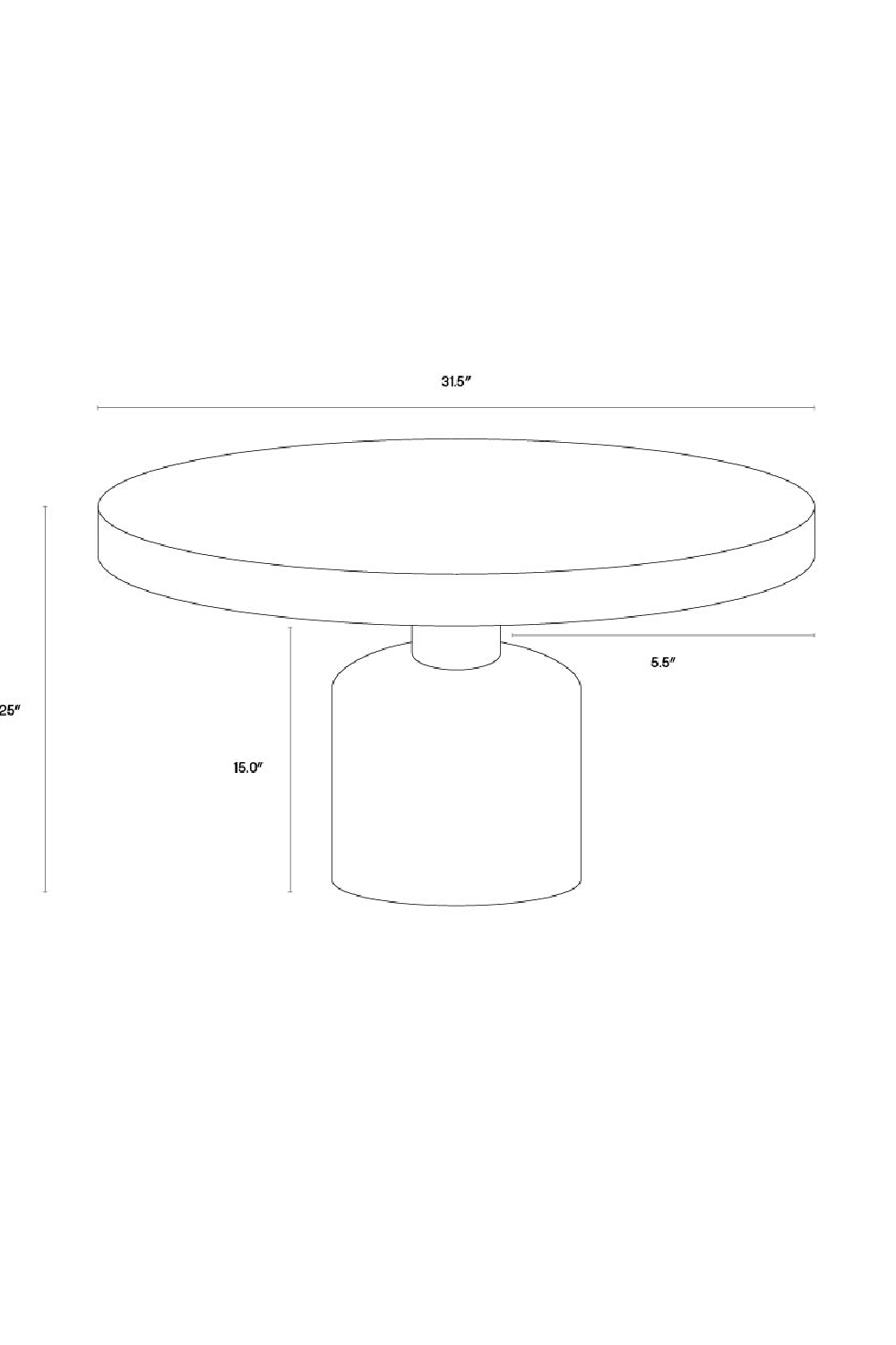 Gray Marble-Look Coffee Table | Splendido Elmira | Oroa.com