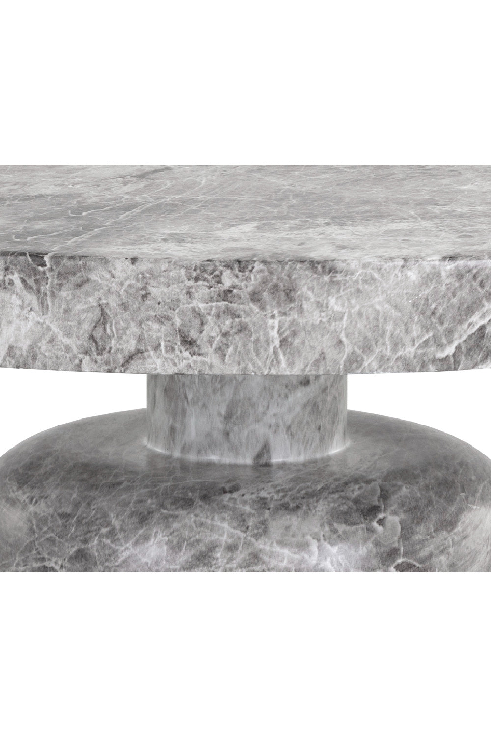 Gray Marble-Look Coffee Table by Splendido Elmira, alternate view 4