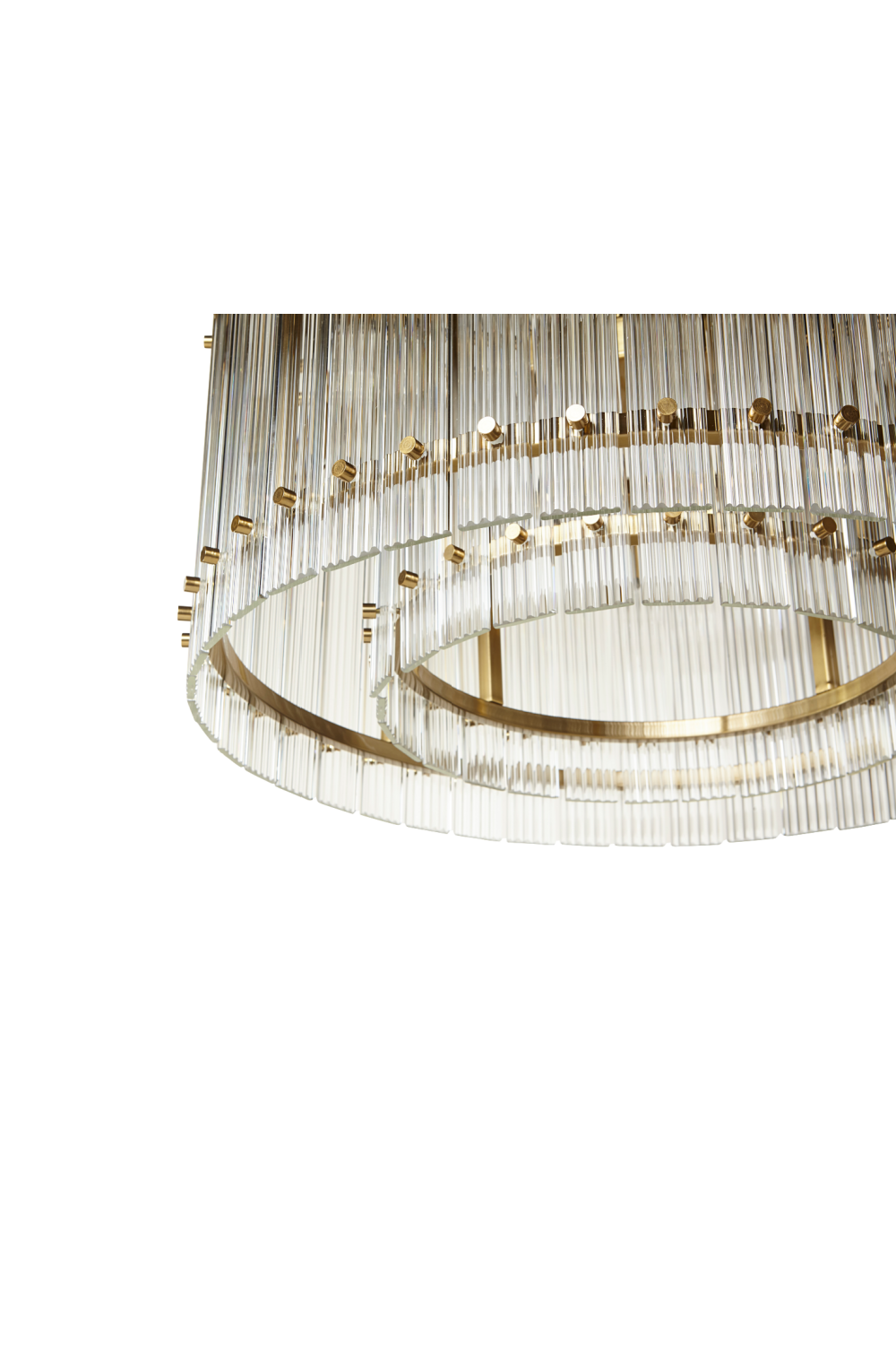 Clear Fluted Glass Chandelier by Splendido Kore, alternate view 5