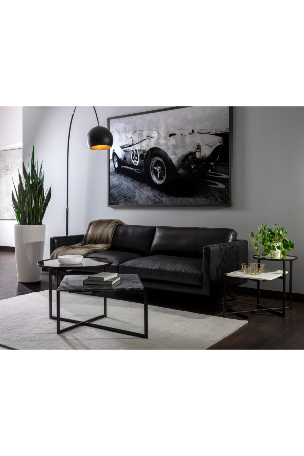 Modern European furniture - Arched Iron Floor Lamp - www.oroa.com