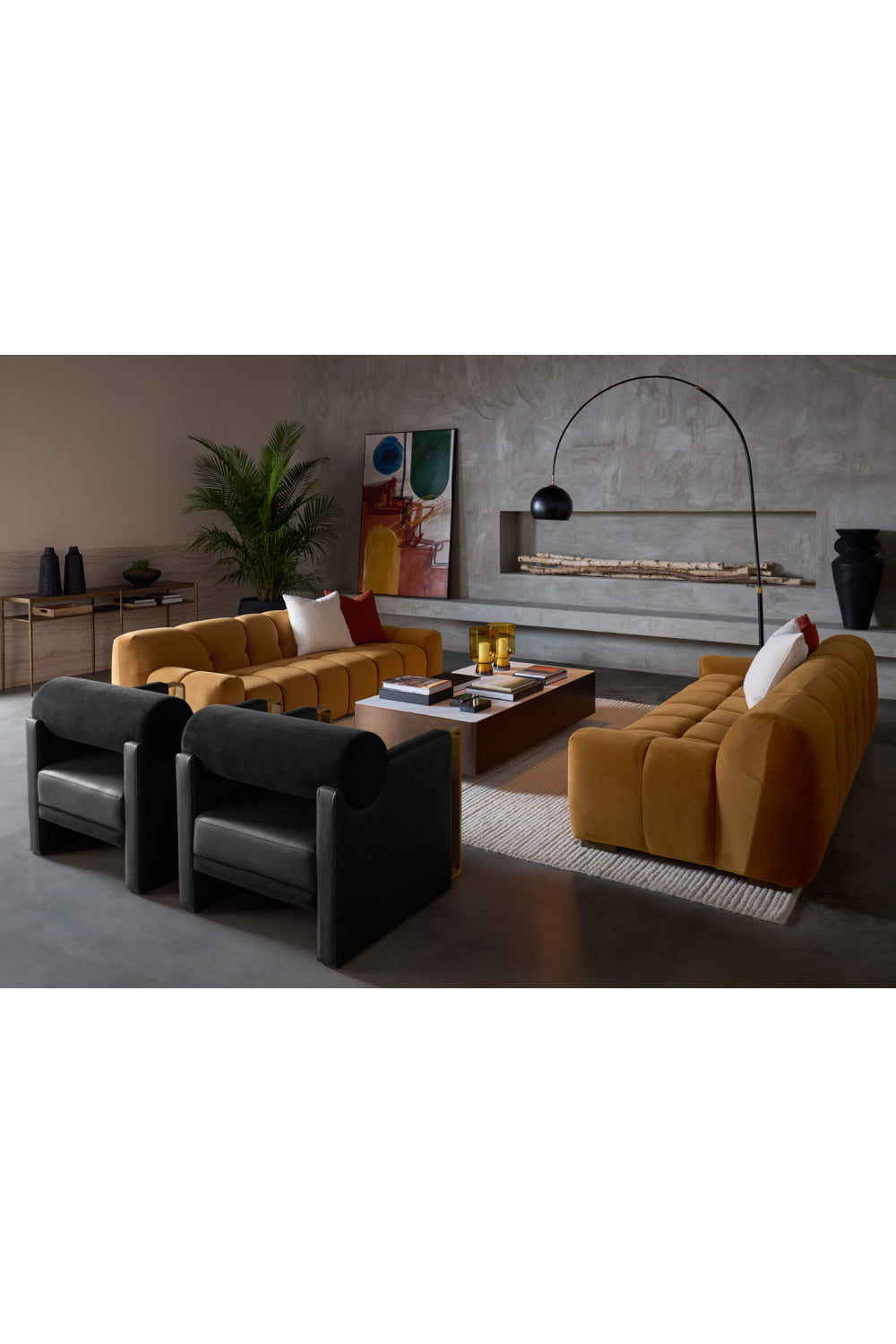 Modern European furniture - Arched Iron Floor Lamp - www.oroa.com