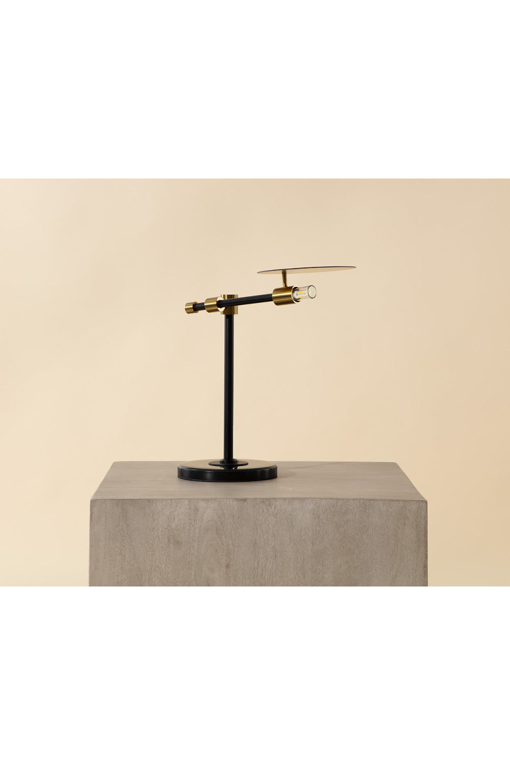 Modern European furniture - Black Disc Table Lamp - www.oroa.com