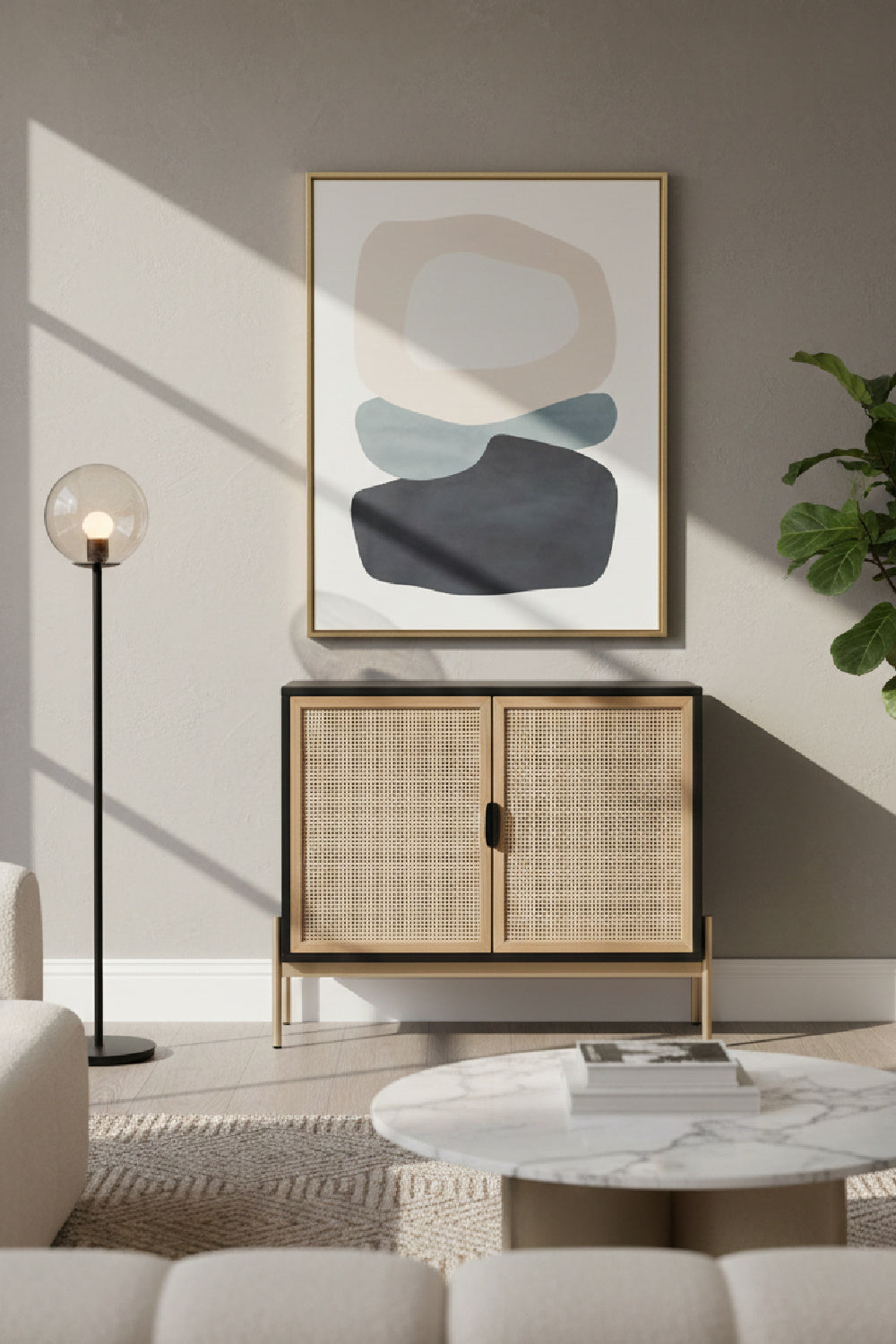 2-Door Rattan Sideboard S by Splendido Avida, alternate view 2