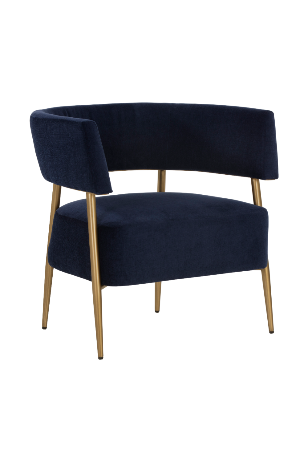 Antique Brass Legs Lounge Chair by Splendido Maestro Accent Chair, alternate view 20