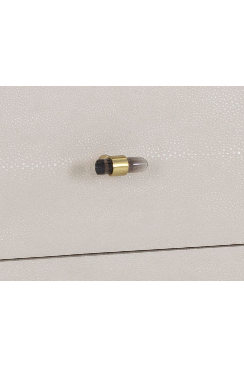 Cream Shagreen 4-Drawer Desk by Splendido Pattinson, alternate view 5