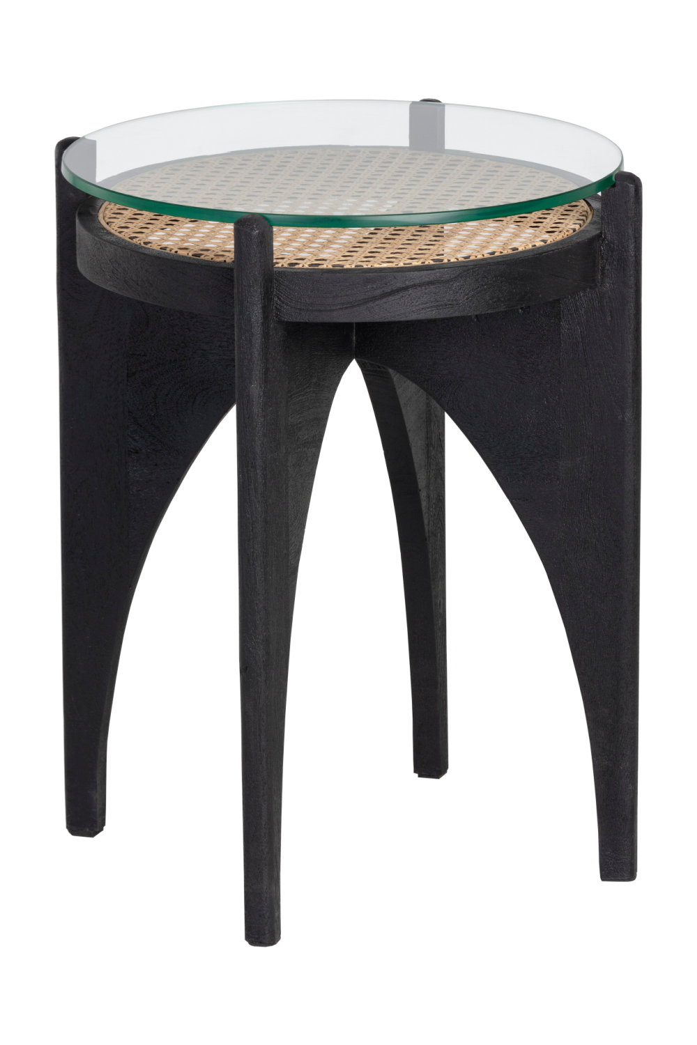 Black Wood Base End Table | Splendido Adora