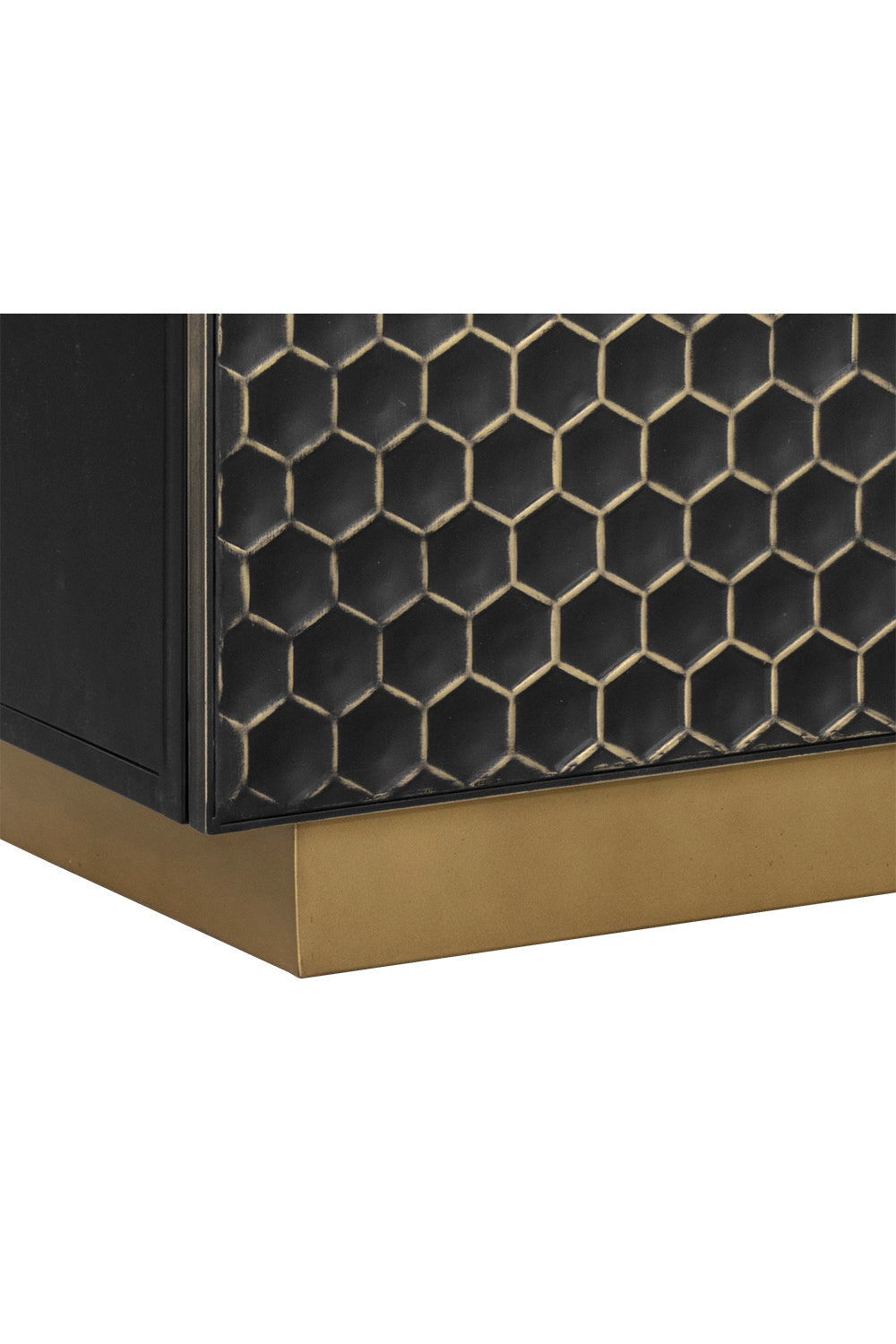 Black Iron Honeycomb Pattern Sideboard by Splendido Hive, alternate view 13