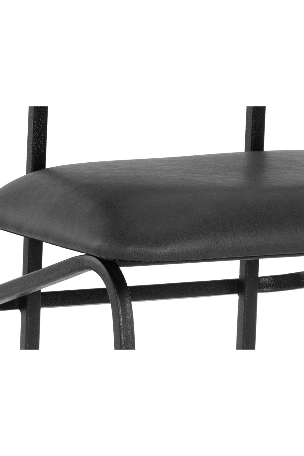 Black Sculpted Back Bar Stool by Splendido Gibbons Barstool, alternate view 5
