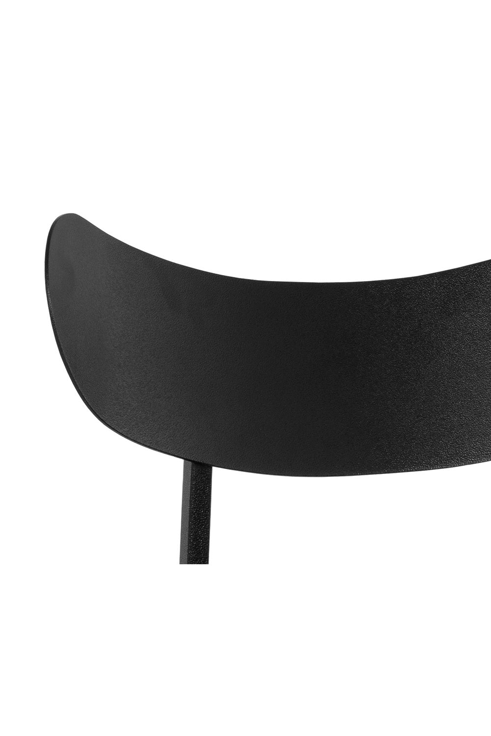 Black Sculpted Back Bar Stool by Splendido Gibbons Barstool, alternate view 7
