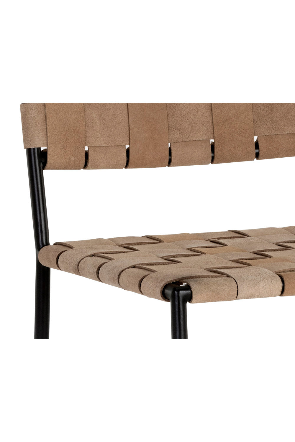 Weaved Suede Leather Counter Stool by Splendido Omari, alternate view 5