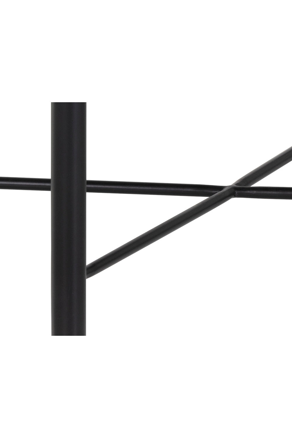 Black Leather Cord Stool by Splendido Riz Accent Stool, alternate view 5