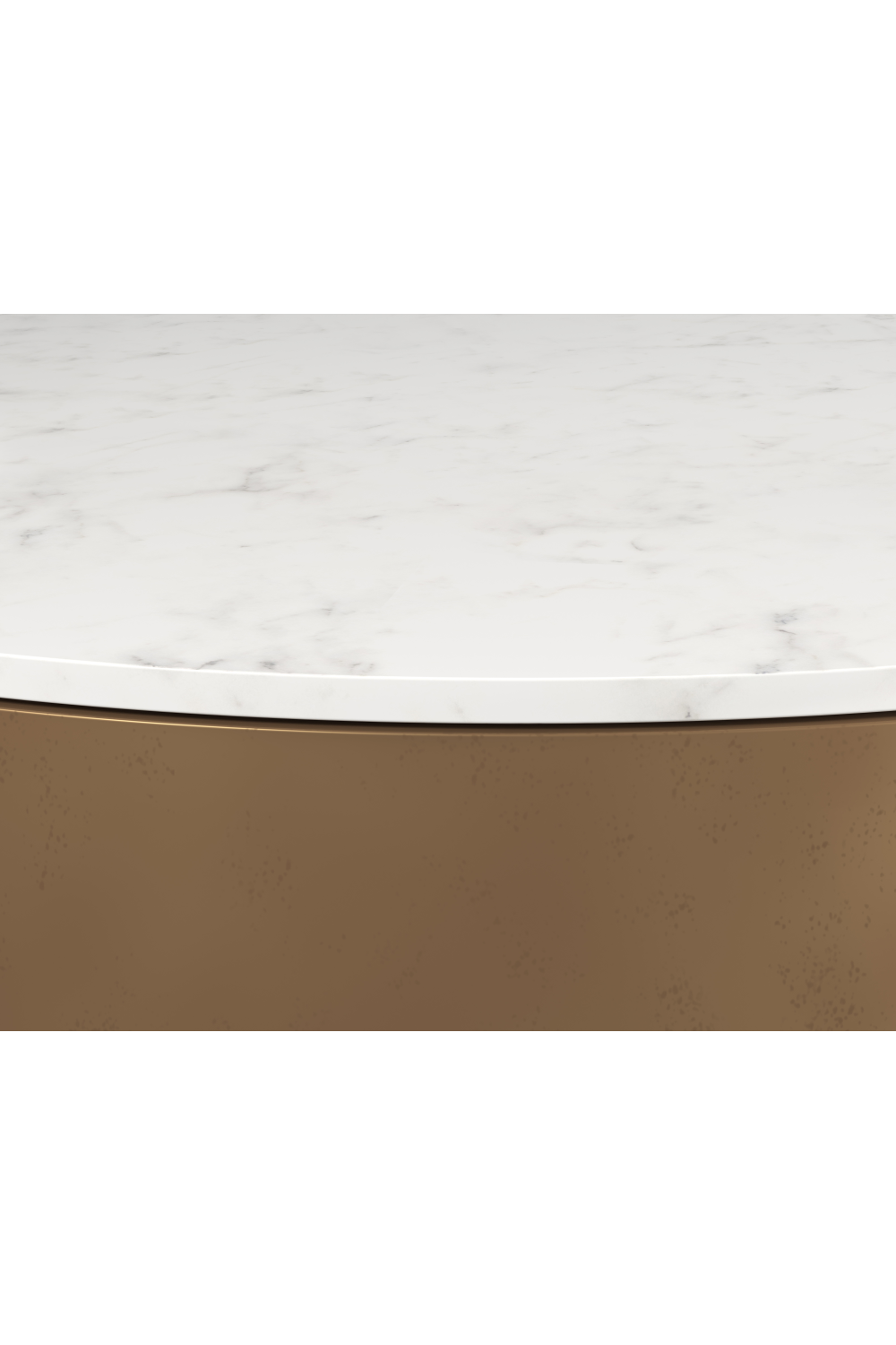 Round White Marble Coffee Table by Splendido Zelda, alternate view 4