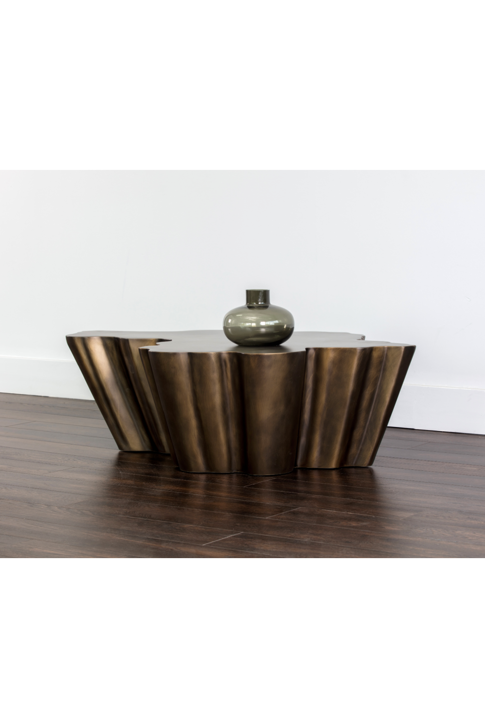 Antique Bronze Freeform Coffee Table by Splendido Lynx, alternate view 3