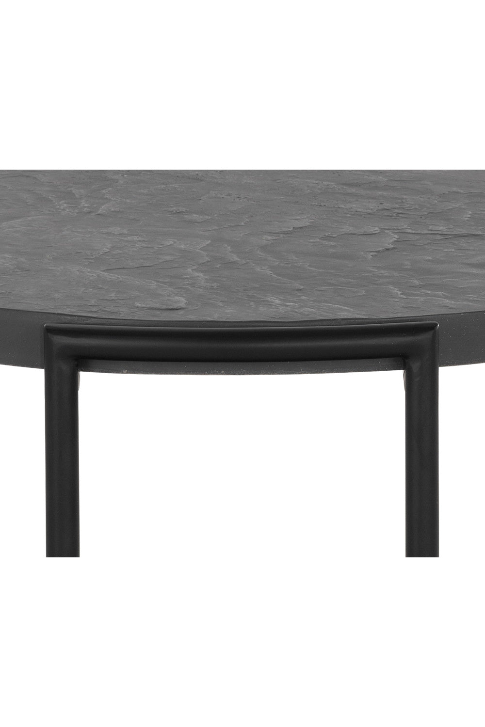 Black 2-Layer Indoor/Outdoor Side Table by Splendido Zuma, alternate view 5