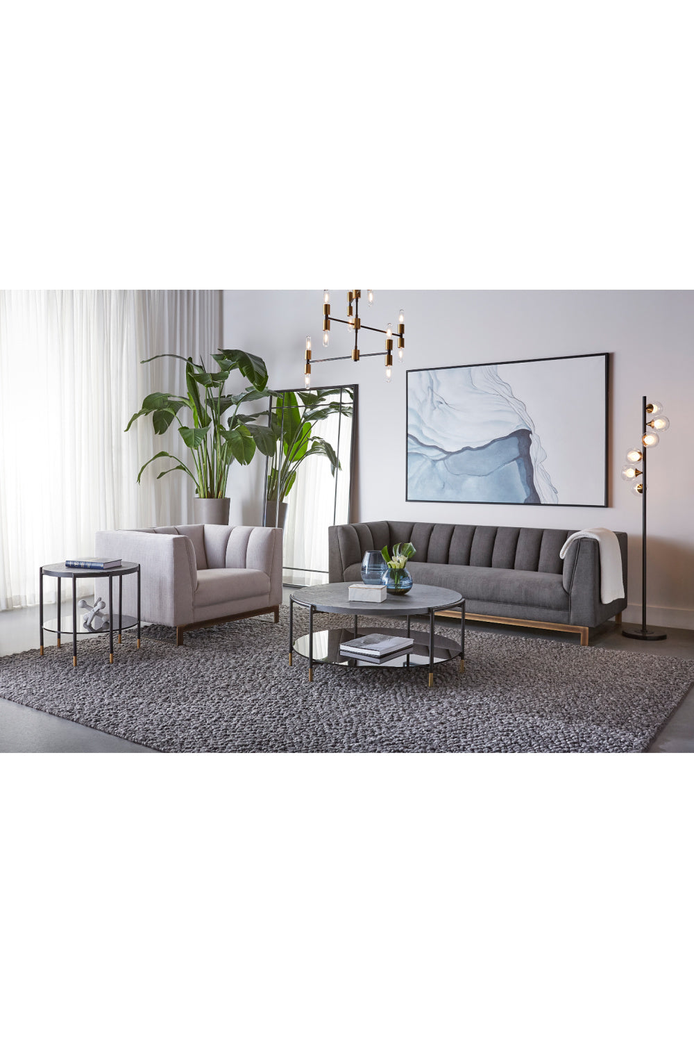 Black 2-Layer Indoor/Outdoor Side Table by Splendido Zuma, alternate view 9
