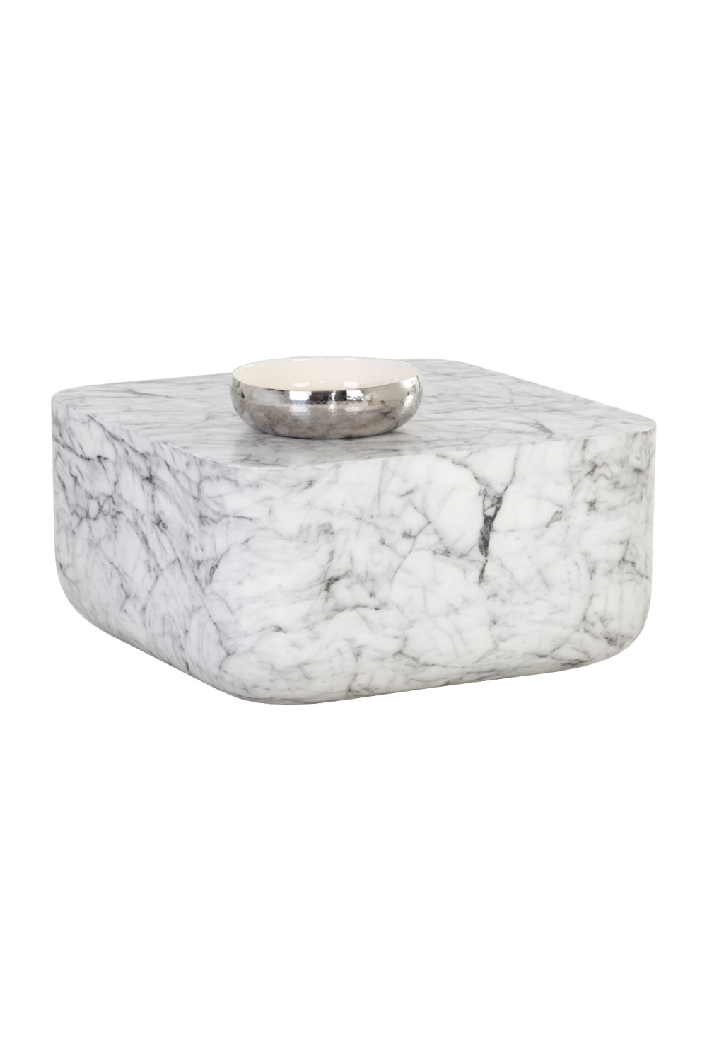 Square Marble-Inspired Coffee Table by Splendido Strut, alternate view 3