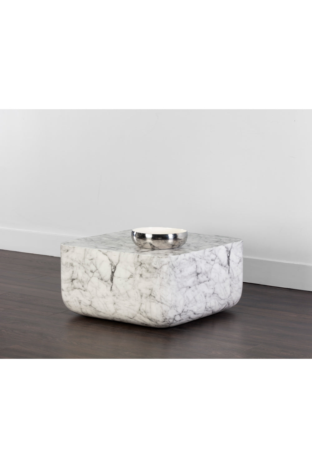 Square Marble-Inspired Coffee Table by Splendido Strut, alternate view 5