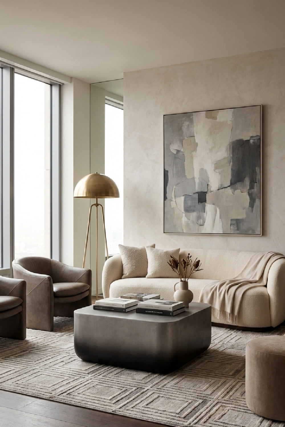 Square Marble-Inspired Coffee Table by Splendido Strut, alternate view 9