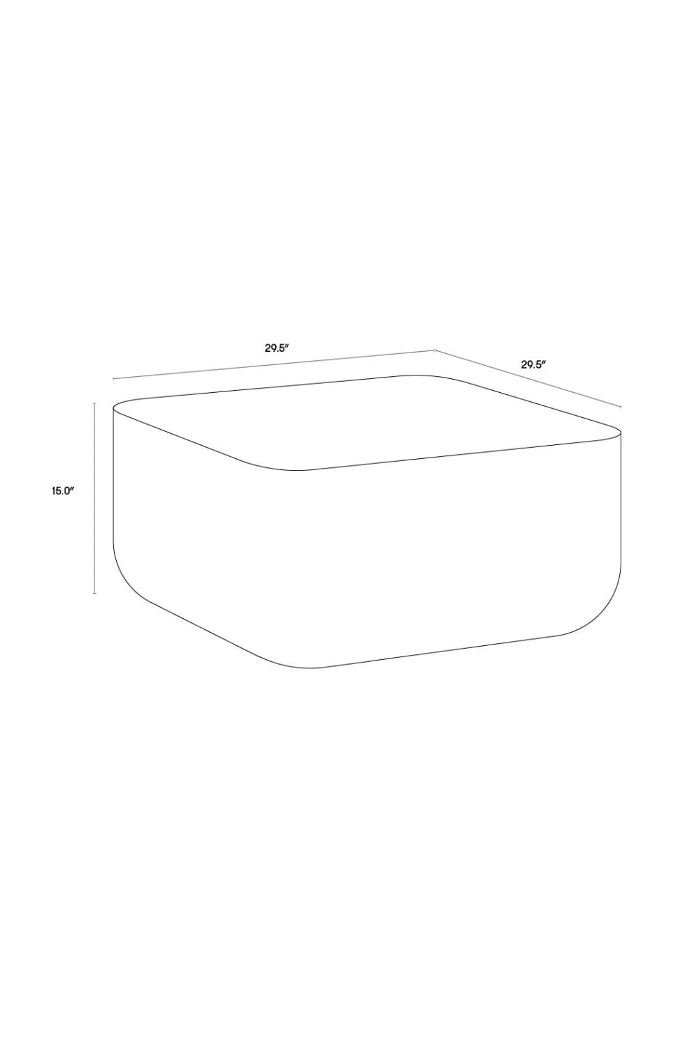 Square Marble-Inspired Coffee Table by Splendido Strut, alternate view 14