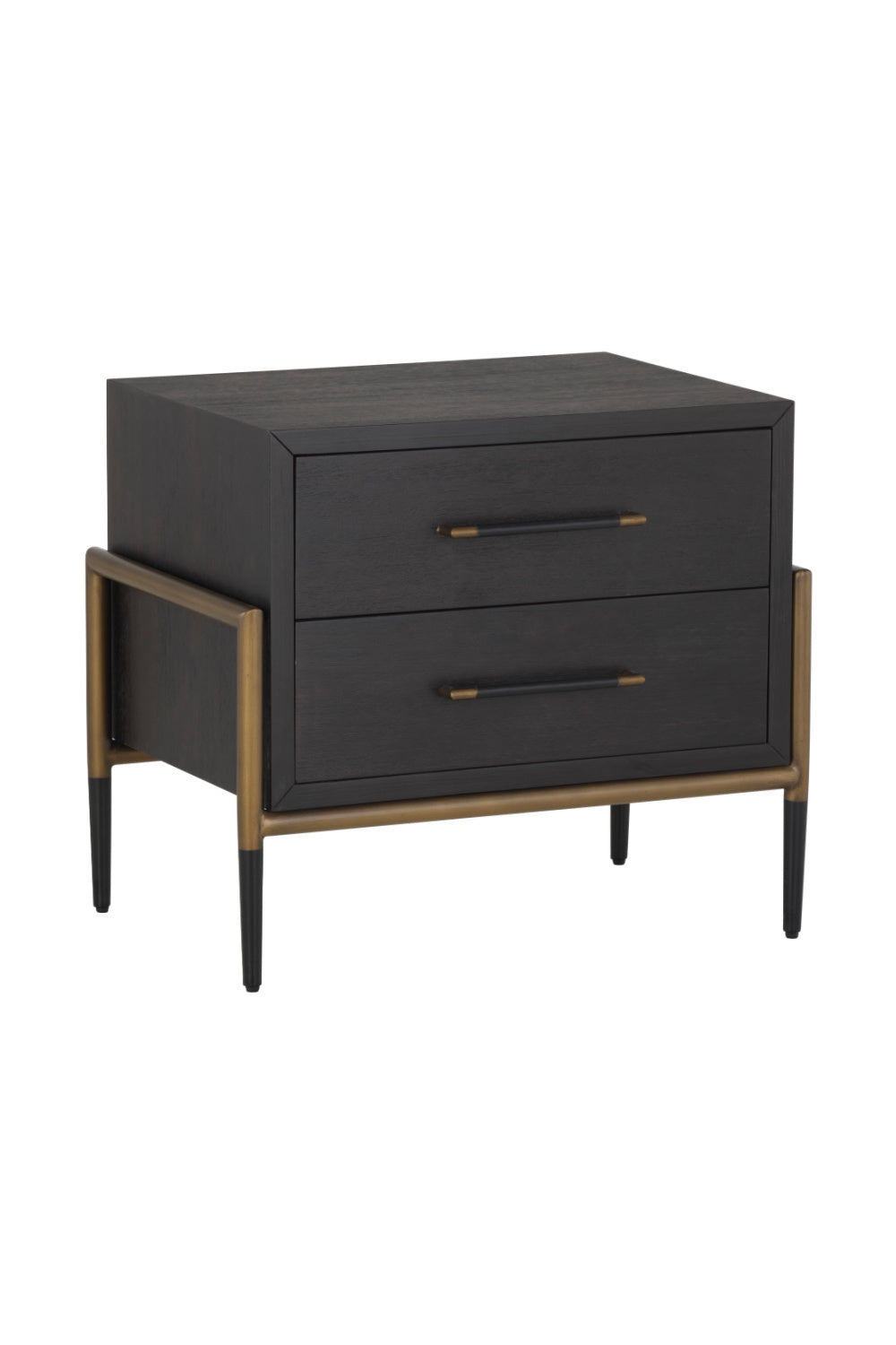 Acacia Veneer 2-Drawer Nightstand by Splendido Weldrick, alternate view 10