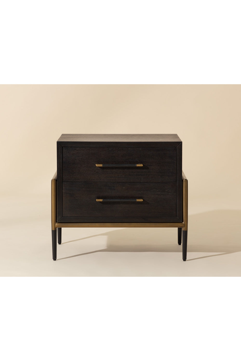 Acacia Veneer 2-Drawer Nightstand by Splendido Weldrick, alternate view 17