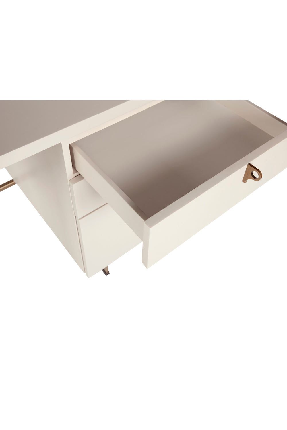 Cream Wooden 3-Drawer Desk by Splendido Celine, alternate view 5