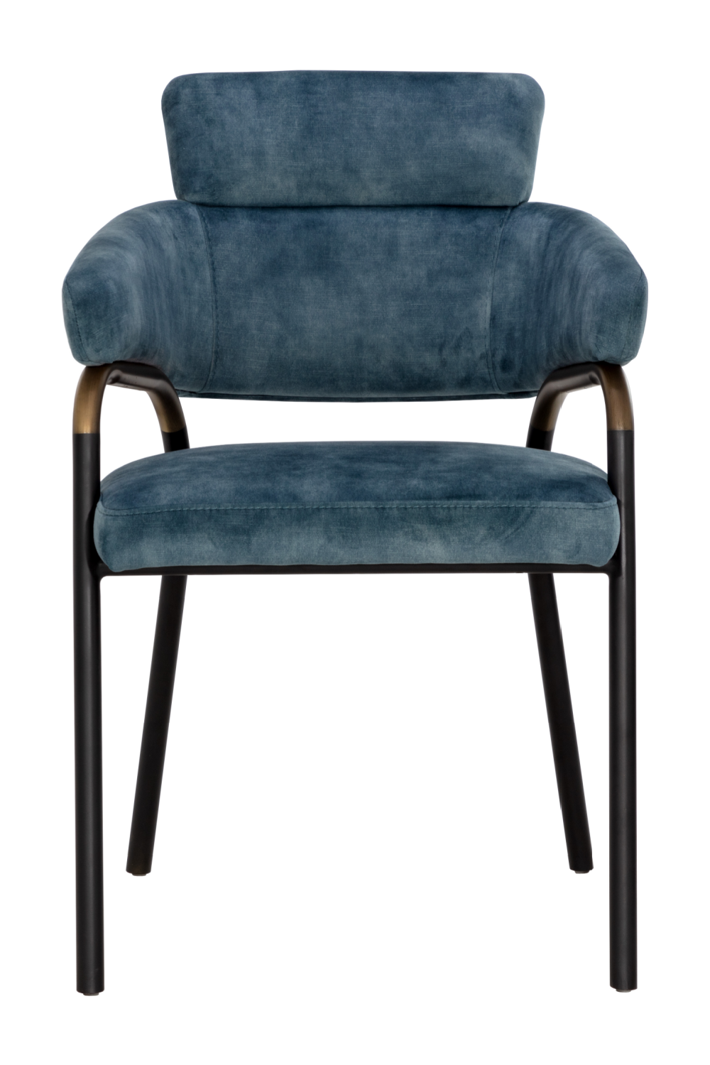 Modern European furniture - Blue Fabric Dining Armchair - www.oroa.com