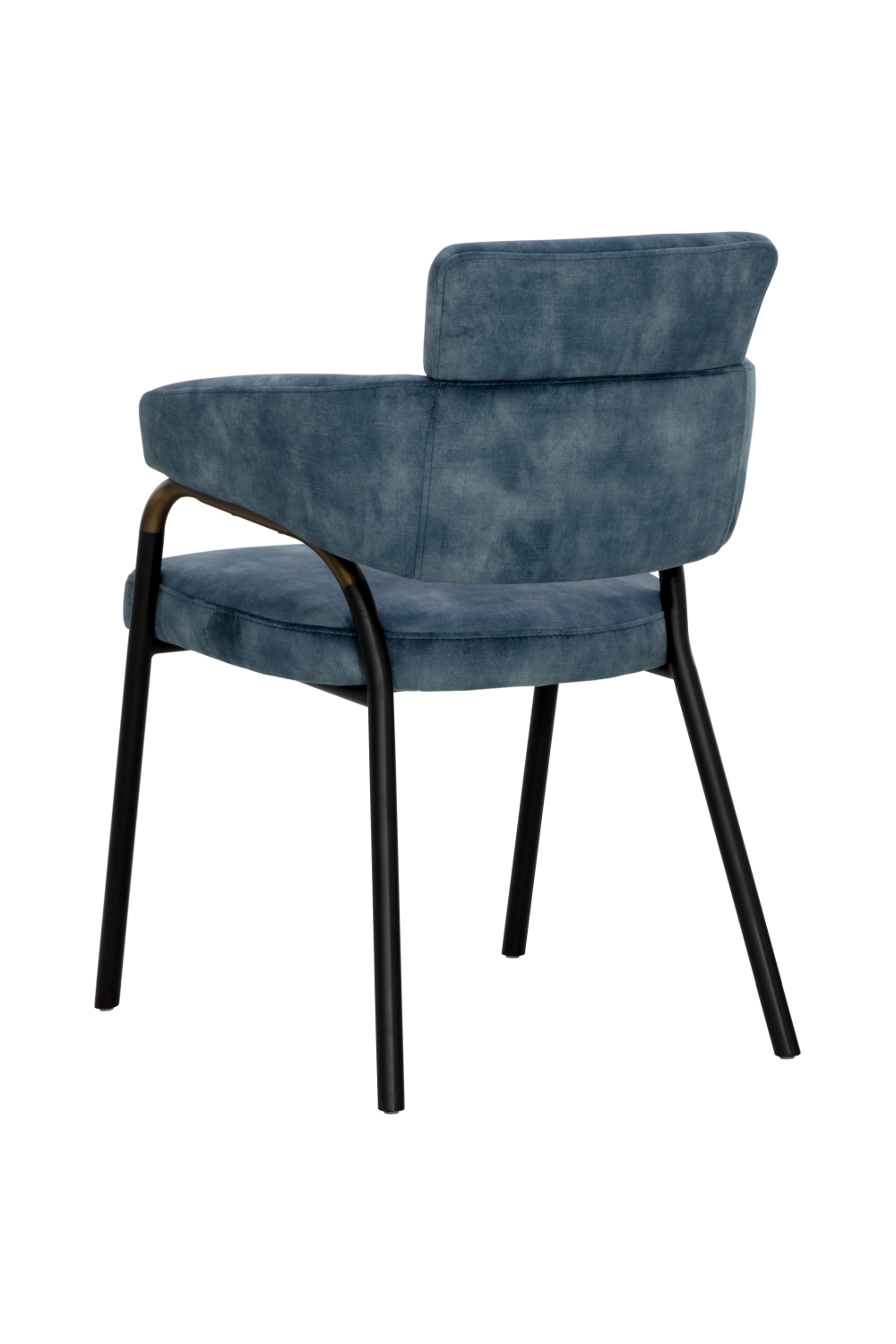 Blue Fabric Dining Armchair by Splendido Sharqui Dining Chair, alternate view 5