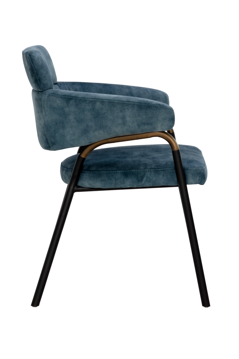 Blue Fabric Dining Armchair by Splendido Sharqui Dining Chair, alternate view 4