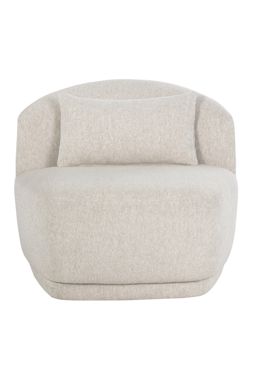 Armless Swivel Lounge Chair by Splendido Soraya Accent Chair, alternate view 3