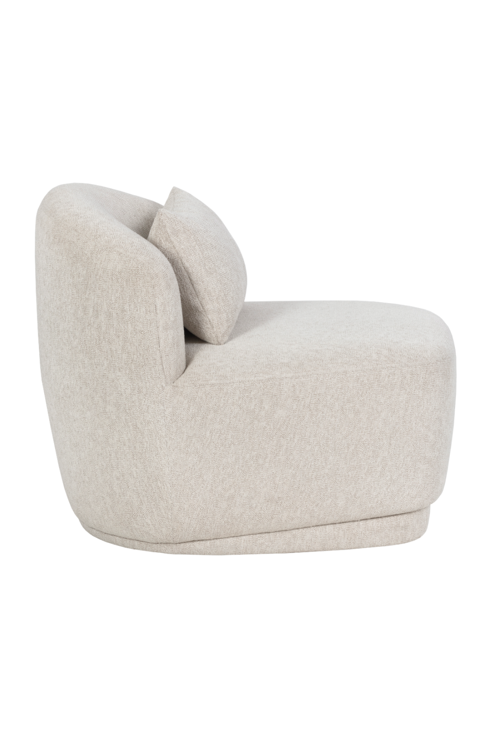 Armless Swivel Lounge Chair by Splendido Soraya Accent Chair, alternate view 4