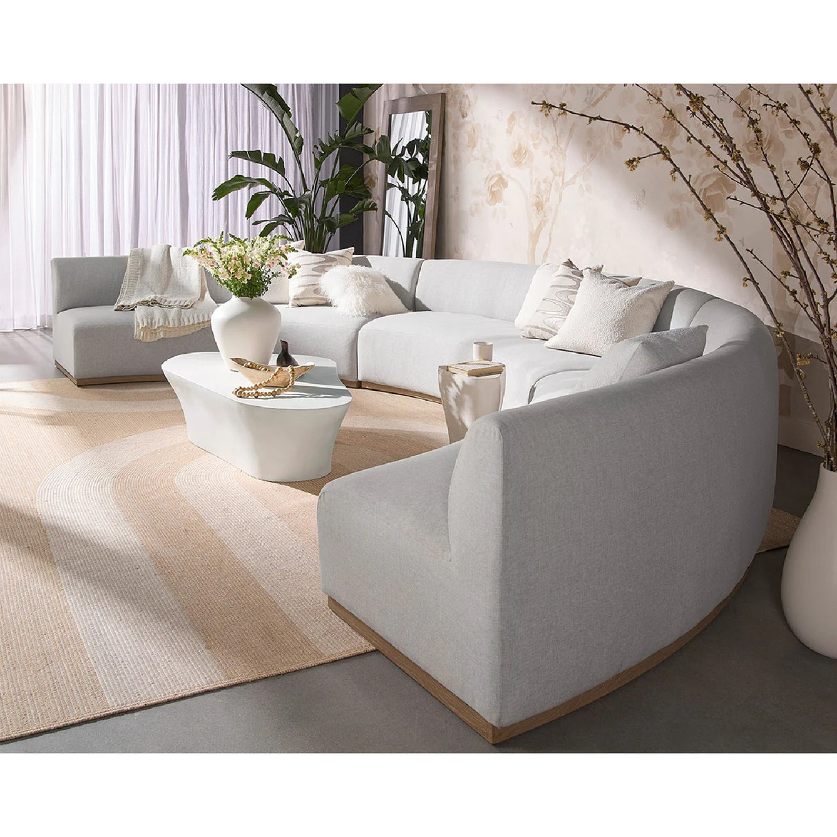 Modern European furniture - White Freeform Coffee Table - www.oroa.com