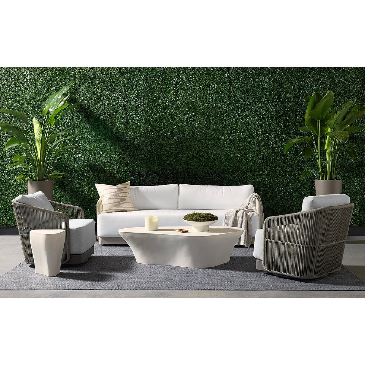 Modern European furniture - White Freeform Coffee Table - www.oroa.com