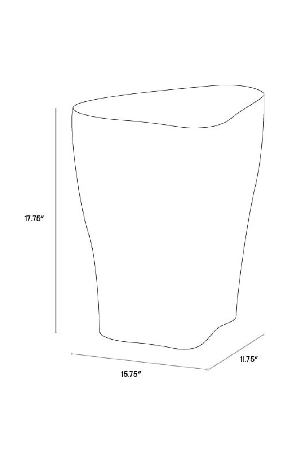 White Freeform Indoor/Outdoor End Table S by Splendido Dali Side Table, alternate view 11