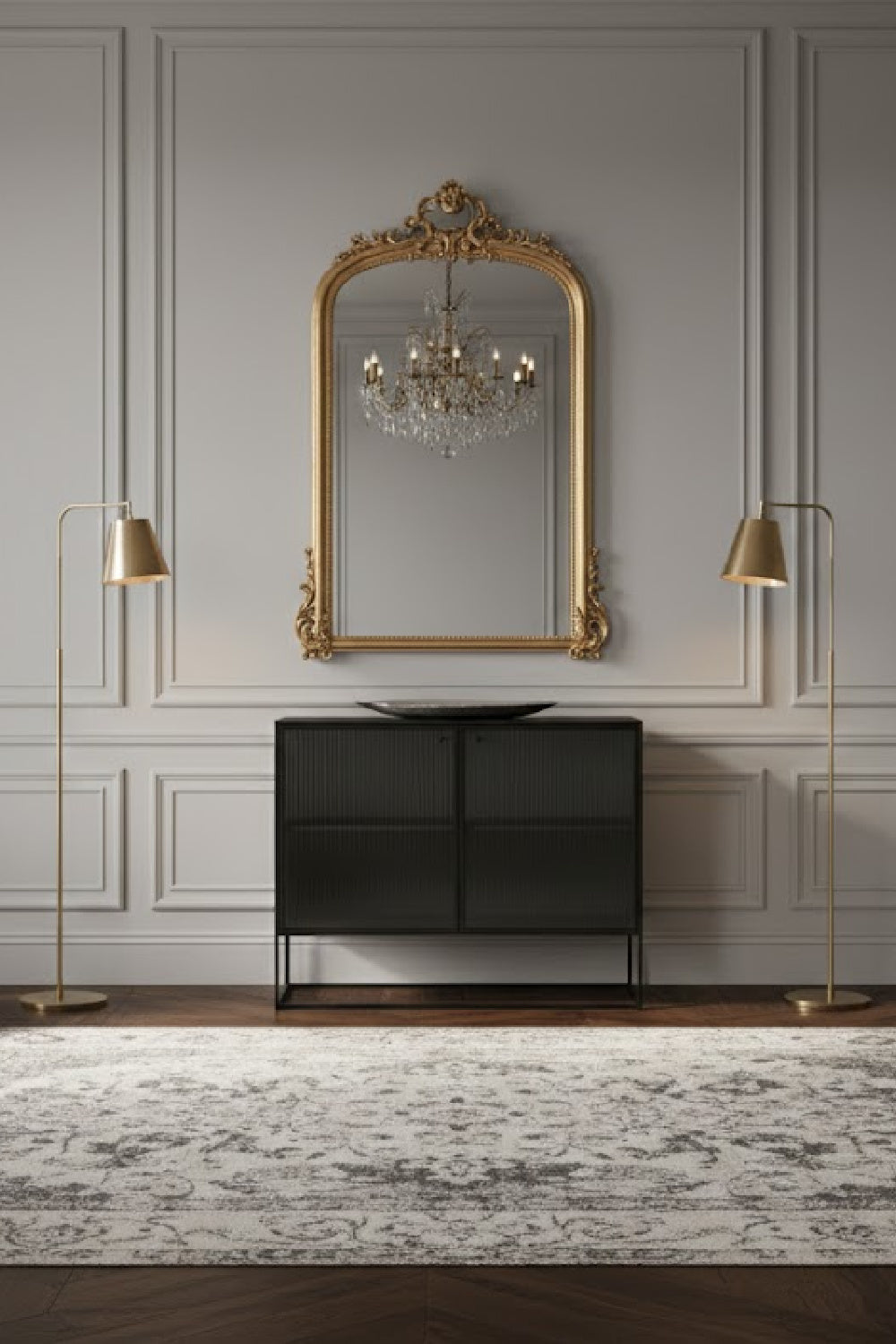 Fluted Glass Sideboard by Splendido Parsons, alternate view 2