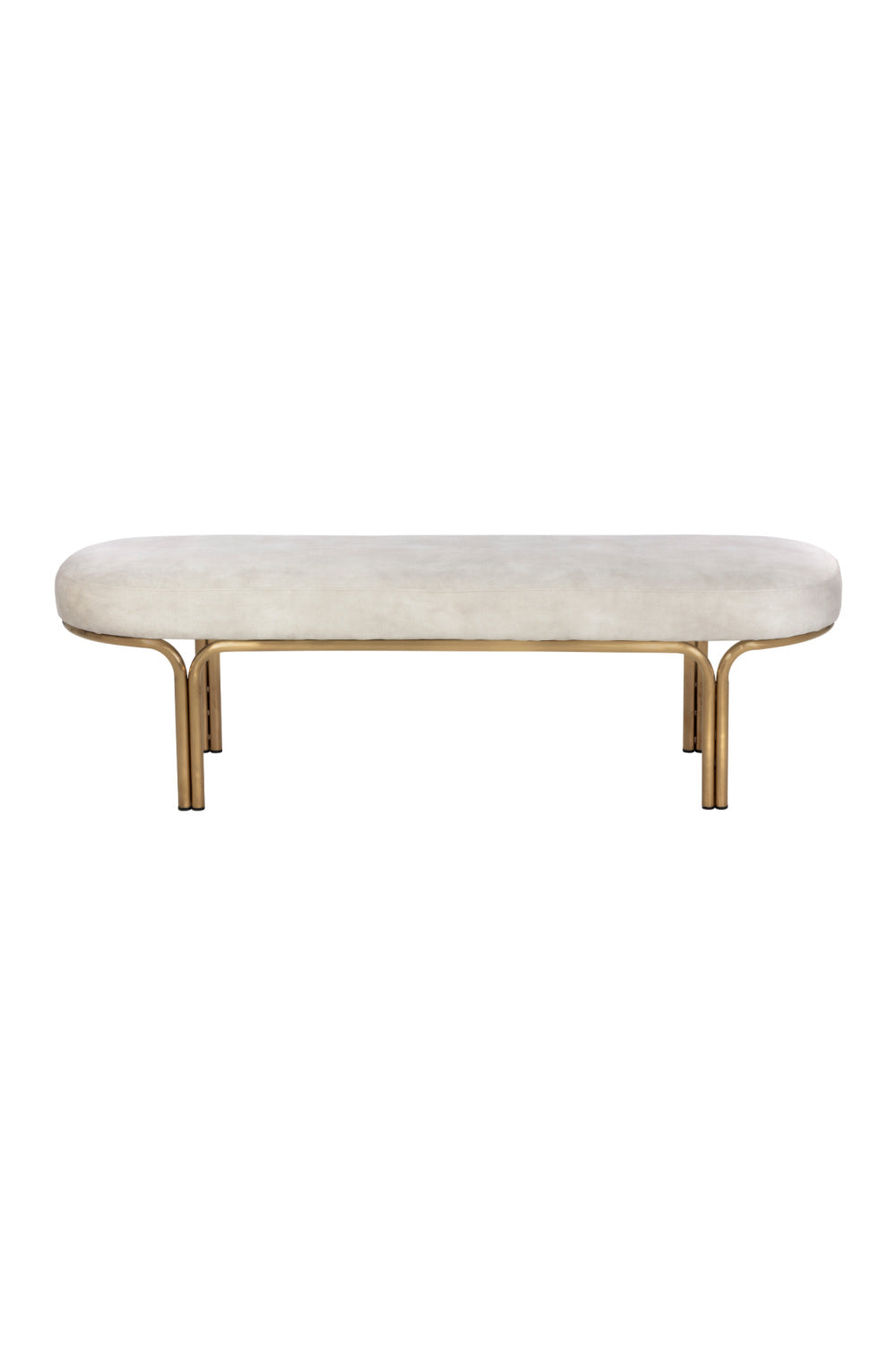 Oval Upholstered Bench by Splendido Gwen