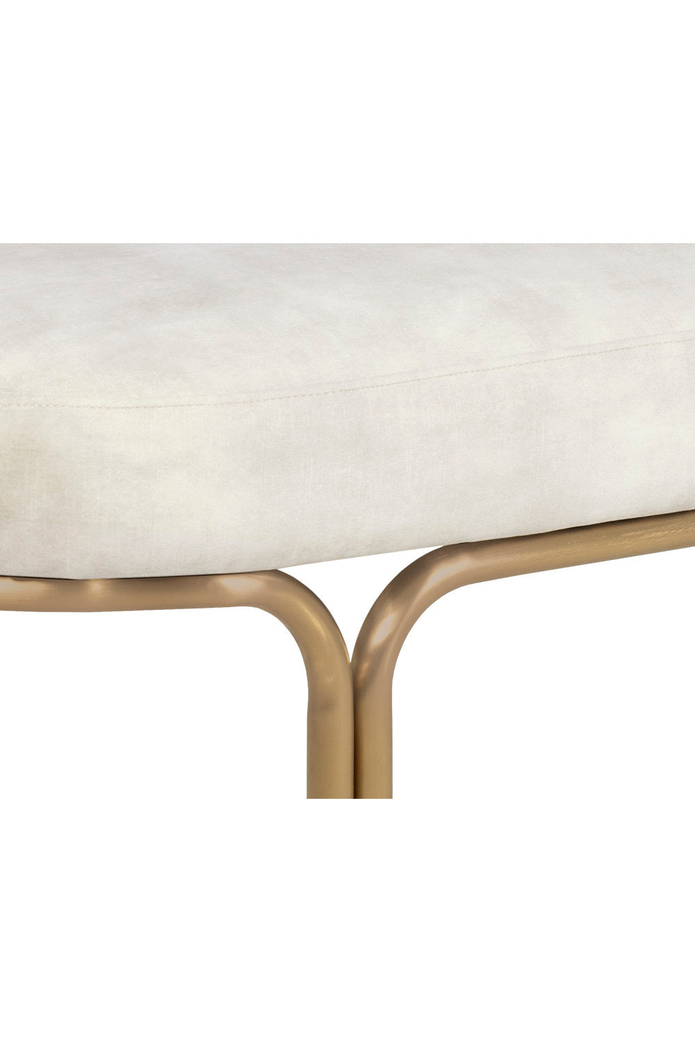 Oval Upholstered Bench by Splendido Gwen, alternate view 4